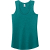 Custom District Womens Perfect Tri Racerback Tank. Heathered Teal Green