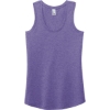 Custom District Womens Perfect Tri Racerback Tank. Purple Frost