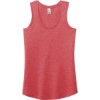 Custom District Womens Perfect Tri Racerback Tank. Red Frost