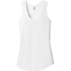 Custom District Womens Perfect Tri Racerback Tank. White