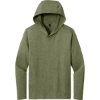 Custom District Perfect Tri Long Sleeve Hoodie. Military Green Frost