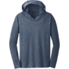 Custom District Perfect Tri Long Sleeve Hoodie. Navy Blue Frost