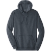 Custom District Lightweight Fleece Hoodie. Heathered Navy Blue