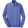 Custom District Lightweight Fleece 1/4-Zip. Heathered Deep Royal Blue