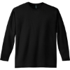 Custom District Perfect Weight Long Sleeve Tee. Jet Black