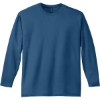 Custom District Perfect Weight Long Sleeve Tee. Maritime Blue