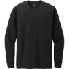 Custom District Perfect Blend CVC Long Sleeve Tee Black