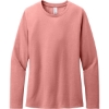 Custom District Womens Perfect Blend CVC Long Sleeve Tee BlustFrost