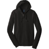 Custom District Jersey Full-Zip Hoodie. Black