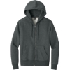 Custom District Perfect Weight Fleece Full-Zip Hoodie Heathered Charcoal Gray