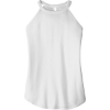 Custom District Womens Perfect Tri Rocker Tank. White