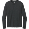 Custom District Perfect Tri Long Sleeve Henley BlackFrost