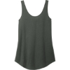 Custom District Womens Perfect Tri Relaxed Tank Deepest Gray