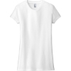 Custom District Womens Fitted Perfect Tri Tee. White