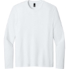 Custom District Perfect Weight CVC Long Sleeve Tee Bright White