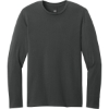 Custom District Perfect Weight CVC Long Sleeve Tee Charcoal Gray