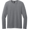 Custom District Perfect Weight CVC Long Sleeve Tee Graphite Heather Gray