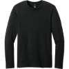 Custom District Perfect Weight CVC Long Sleeve Tee Jet Black