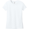 Custom District Womens Perfect Weight CVC Tee Bright White