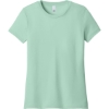 Custom District Womens Perfect Weight CVC Tee Frosted Mint Green