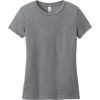 Custom District Womens Perfect Weight CVC Tee Graphite Heather Gray