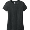 Custom District Womens Perfect Weight CVC Tee Jet Black Heather