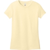 Custom District Womens Perfect Weight CVC Tee Soft Yellow