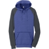 Custom District Young Mens Lightweight Fleece Raglan Hoodie. H Dp Ryl/H Cha
