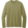 Custom District Wash Long Sleeve Tee Olive Drab Green