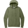 Custom District Wash Fleece Hoodie Olive Drab Green