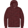 Custom District Wash Camo Fleece Hoodie Bordeaux Red