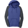 Custom District Womens Lightweight Fleece Raglan Hoodie. H Dp Roy/H Cha