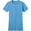 Custom District Womens Fitted The Concert Tee Aquatic Blue
