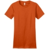Custom District Womens Fitted The Concert Tee Deep Orange