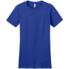 Custom District Womens Fitted The Concert Tee Deep Royal Blue