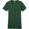 Custom District Womens Fitted The Concert Tee Forest Green