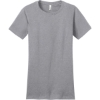 Custom District Womens Fitted The Concert Tee Heather Grey