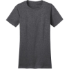 Custom District Womens Fitted The Concert Tee Heathered Charcoal Gray