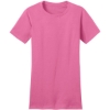 Custom District Womens Fitted The Concert Tee True Pink