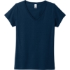 Custom District Womens The Concert Tee V-Neck New Navy Blue