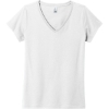 Custom District Womens The Concert Tee V-Neck White