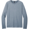 Custom District Featherweight French Terry Long Sleeve Crewneck Flint Blue Heather