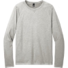 Custom District Featherweight French Terry Long Sleeve Crewneck Light Heather Gray