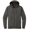 Custom District Featherweight French Terry Full-Zip Hoodie Washed Coal Gray