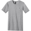 Custom District Very Important Tee with Pocket. Lt Hthr Grey