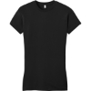Custom District Womens Fitted Very Important Tee . Black