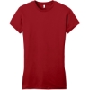 Custom District Womens Fitted Very Important Tee . Classic Red