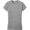 Custom District Womens Fitted Very Important Tee . Grey Frost