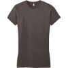 Custom District Womens Fitted Very Important Tee . Hthrd Brown