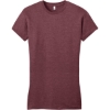 Custom District Womens Fitted Very Important Tee . Hthrd Cardinal